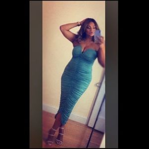 Ruched Everywhere Mermaid Dress